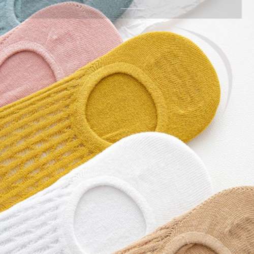 全新 白色 棉質 船襪 短襪