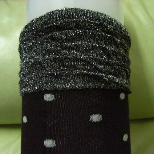 全新 波點 三個骨 棉質 長襪