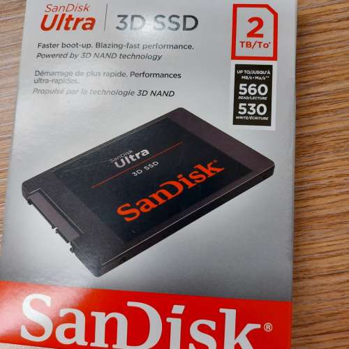 買賣全新及二手SSD/硬碟機, 電腦- SanDisk Ultra 3D SSD 2TB