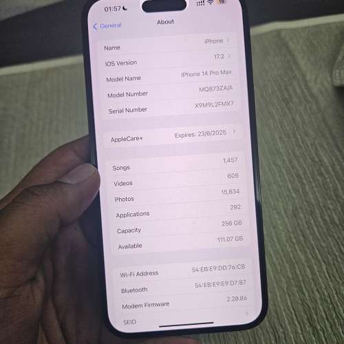 有 AppleCare+ iPhone 14 Pro Max 256GB