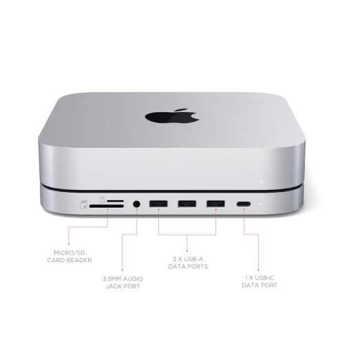 Mac mini 2023 M2 8+256GB連有SATECHI底座