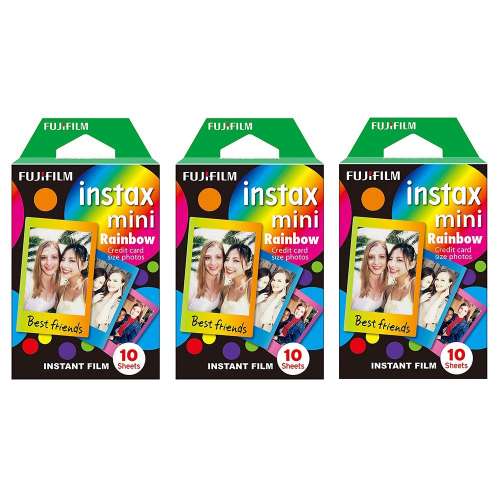 FUJIFILM INSTAX MINI INSTANT FILM (RAINBOW) 富士即影即有菲林相紙 (彩虹漸變色)