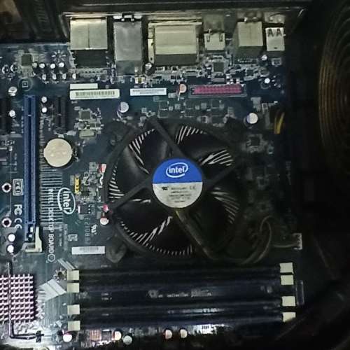 I5-3470 + Intel H77  +Kingston DDR3 1333 4GB x4=16GB   +風扇, 背板