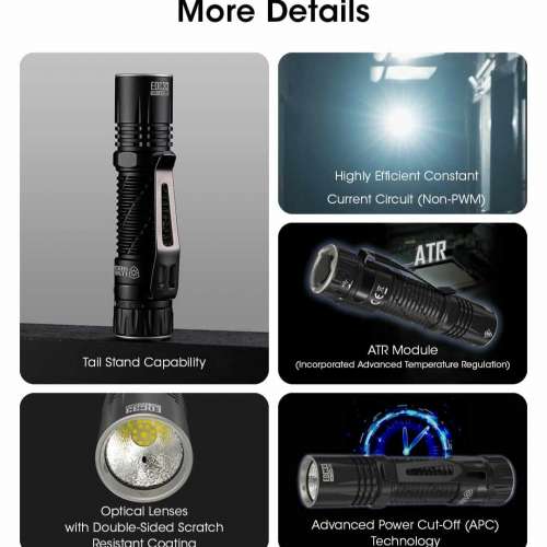 Nitecore EDC33 Tactical LED Flashlight 🔦 Torch. 4000 lumens. 迷你版戰術極強光...