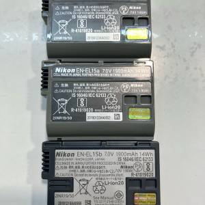 Nikon EN-EL15a EN-EL15b 原廠電