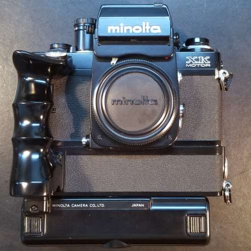 萬能達Minolta XK Motor 黑摩打機自動曝光觀景器