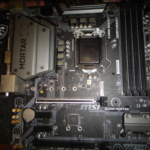 MSI B360M MORTAR MATX主版 Socket 1151 支援8、9代CPU