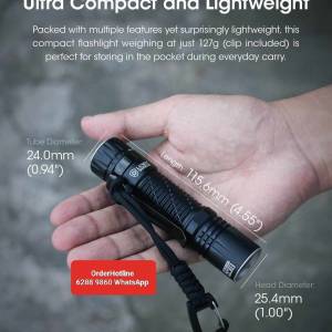 極強光袖珍戰術電筒 Nitecore EDC33 Tactical Flashlight. 4000流明 & 內置4000 mAh