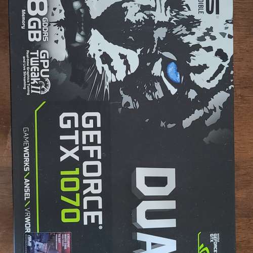 ASUS DUAL-GTX1070-O8G-GAMING 顯示卡 狀態良好