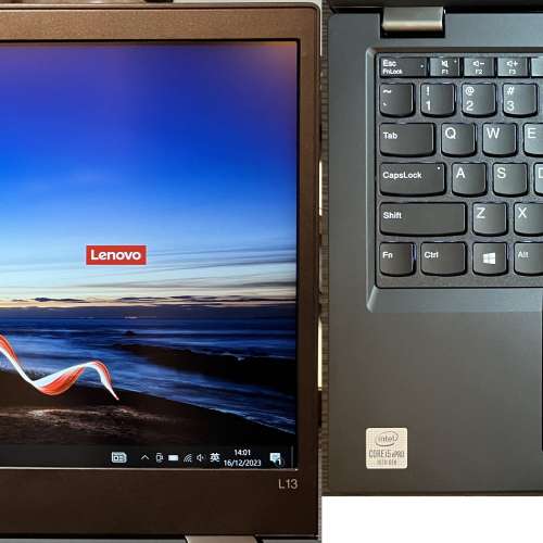 95%新 Lenovo Thinkpad L13, 10代 i5-10310U vPro, 16GB, 全新 512G SSD, Win10Pro,...