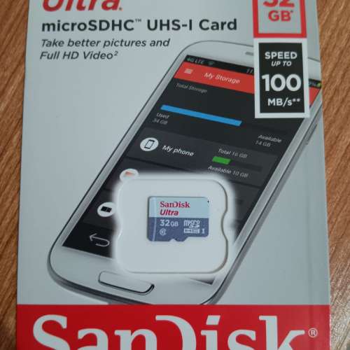 32GB SanDisk MicroSD 記憶卡