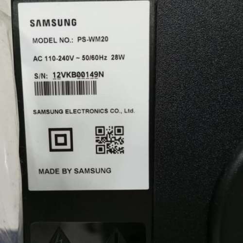 SAMSUNG PS-WM20 九成新 遙控火牛齊