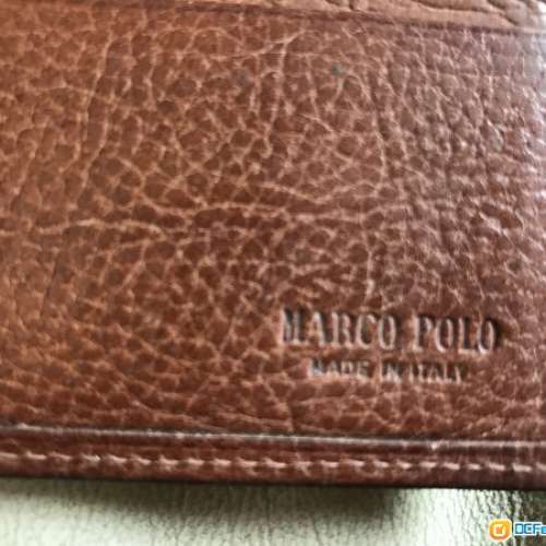 二手 Macro Polo 啡色真皮男裝銀包