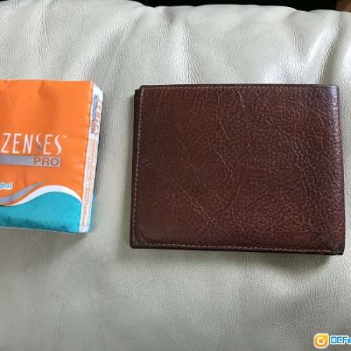 二手 Macro Polo 啡色真皮男裝銀包
