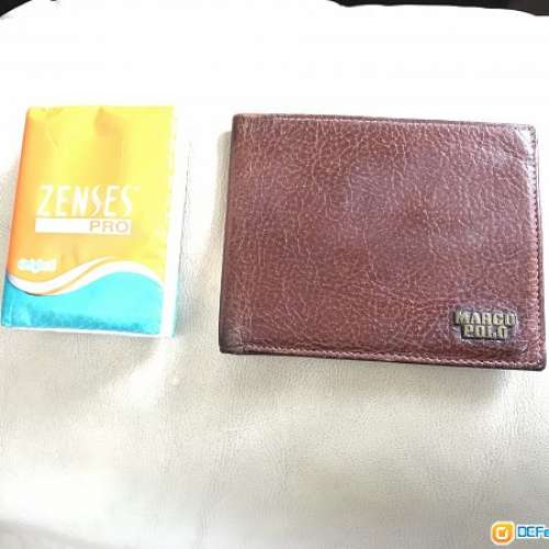 二手 Macro Polo 啡色真皮男裝銀包