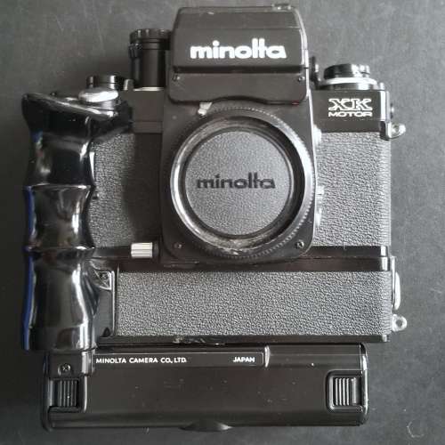 萬能達Minolta XK Motor 黑摩打機(需維修)自動曝光觀景器