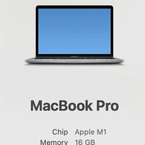 2020 MacBook pro M1 13” 16GB 1TB