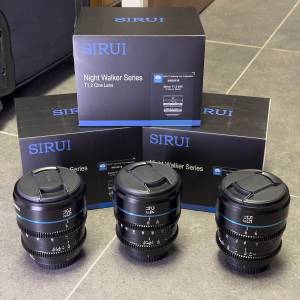 Sirui nightwalker 24 35 55 T1.2 lens Sony E mount