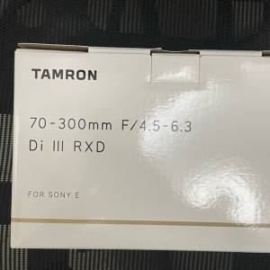 99%新 SONY E APSC Tamron 70-300mm F4.5-6.3 Di III RXD