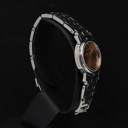 HERMES愛瑪士舊款石英玫瑰金錶盤女士手錶 CL4.210