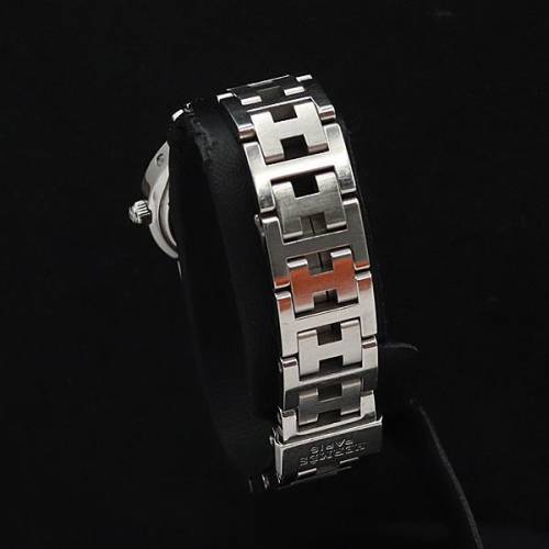 HERMES愛瑪士舊款石英玫瑰金錶盤女士手錶 CL4.210