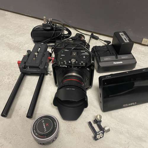[全套Full Set] Panasonic Camera DC-BGH1 + LENS X 2 + SmallRIG Cage + Battery ...