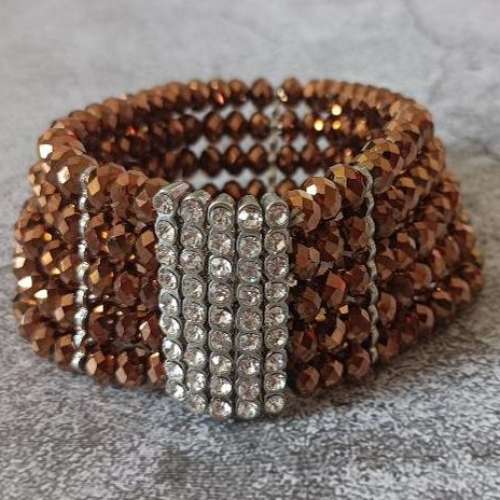 全新 茶色 珠鏈 珠仔 手鏈 手鐲 Bracelet