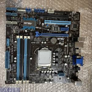 二手 ASUS P8H77-M H77 DDR3 LGA1155 MATX MB