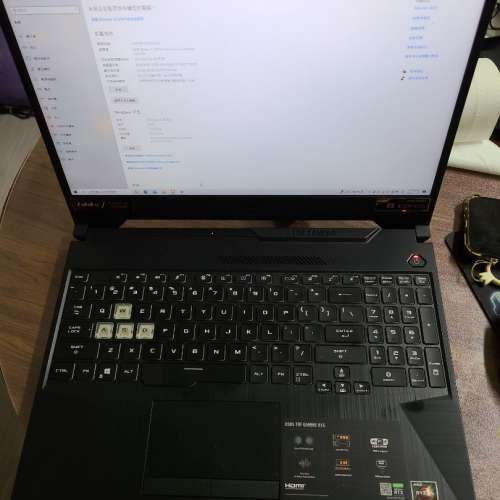 Asus TUF gaming RTX 3070 laptop with cooling pad