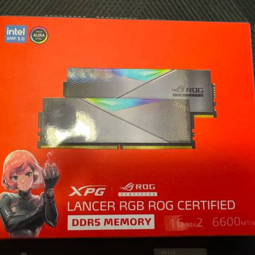 ADATA XPG Lancer RGB ROG CERTIFIED DDR5 6600MHz CL32 32GB (2x 16GB)