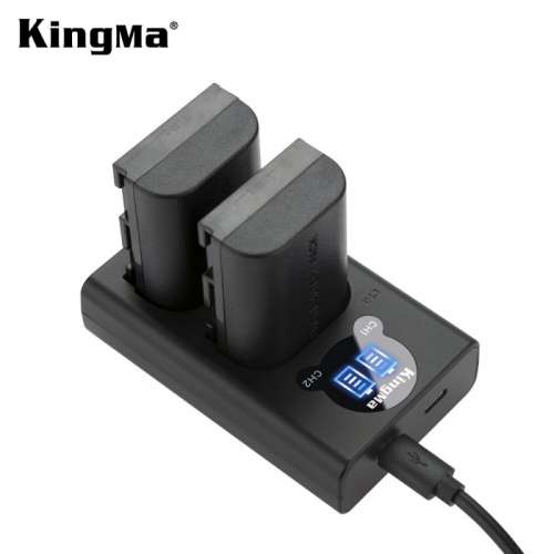 KINGMA Canon LP-E6 Info-Lithium Battery With Charger  代用鋰電池連充電機 (7.4...