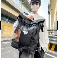 韓式大容量防水背囊/背包 黑色 啡邊色