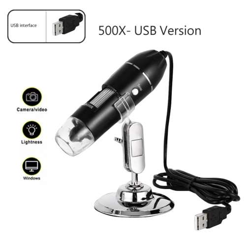 HD USB Digital Microscope 電子顯微鏡 (500x、1000x、1600x，可用於iPhone、iPad...