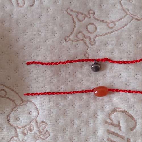 全新紅色手繩 平安手繩 手工編織手繩 手工編織手鏈 幸運繩 飾物