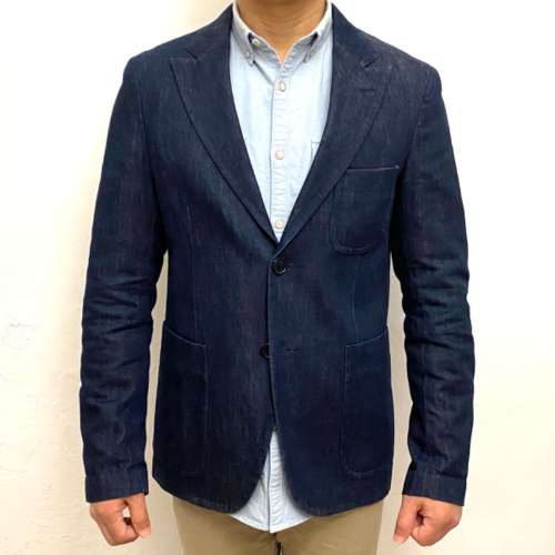 Japan made Mister Gentleman Tailored Denim Blazer OW-L 日本制造 牛仔布 西裝褸 ...