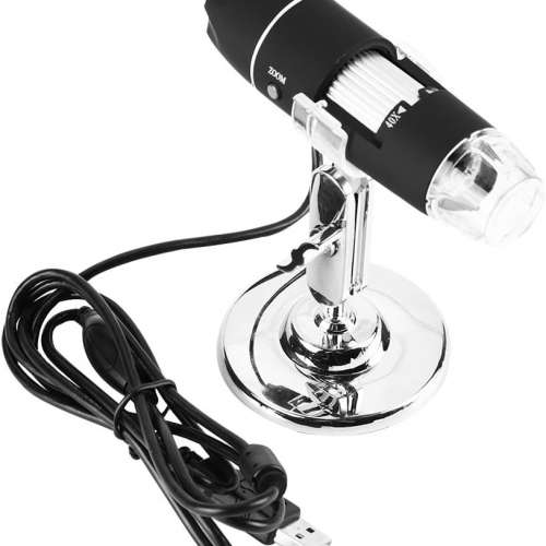 HD USB Digital Microscope With Stand 電子顯微鏡 (500x、1000x、1600x)