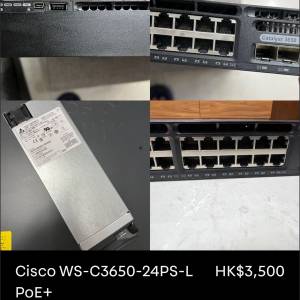 Cisco WS-C3650-24PS-L PoE+