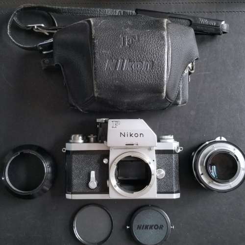 尾期白色Nikon大F連FTn頂及50mm 1.4大光圈標準鏡廣角鏡