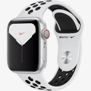 Apple Watch Series 5 GPS 40мм Silver Aluminium w. Pure Platinum/Black Nike