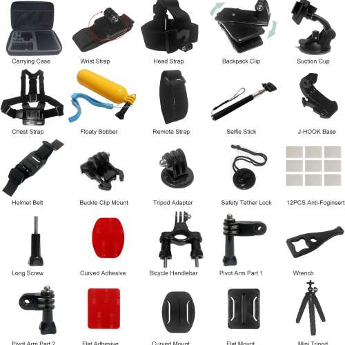 43 in 1 Waterproof Housing Case Kit For GoPro Hero 12 / 11 / 10 / 9