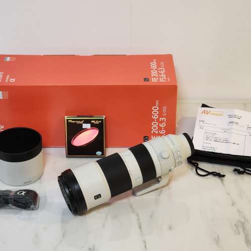 [全新][有保]Sony FE 200-600mm F5.6-6.3 G OSS 連德國UV鏡