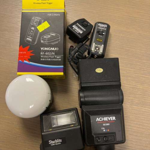 新淨全正常 單鏡反光 數碼相機 閃光燈 無線引閃器 wireless Flash trigger & DSLR ...