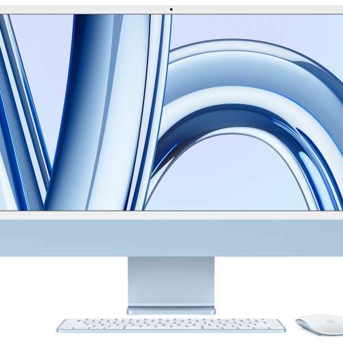 低價出售99%新iMac 24inch 2021 M1 藍色