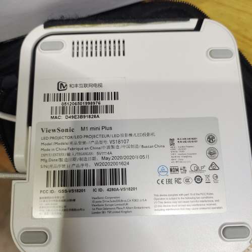 Viewsonic m1 mini plus便攜式投影機