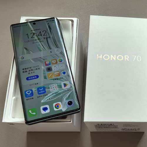 榮耀 HONOR 70 5G 8GB+256GB 墨玉青 99% new