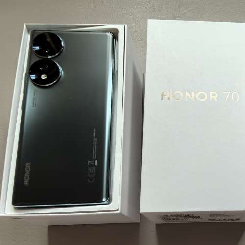 榮耀 HONOR 70 5G 8GB+256GB 墨玉青 99% new