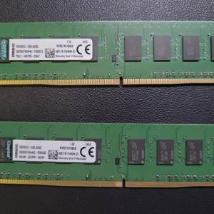 Kingston 8GB (2條共 16GB ) (KVR21N15S8/8) (8GB PC4-2133 ) kingston 終身保