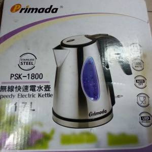 全新品 - 末用過，Primada PSK-1800 電水壺一個