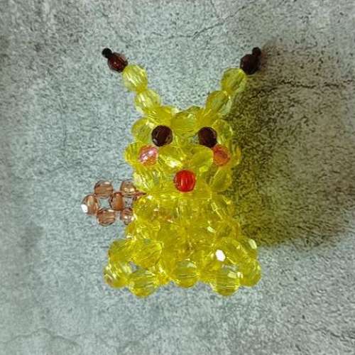 全新 DIY Pokemon Pikachu 竉物小精靈 比卡超 手工藝 串珠仔