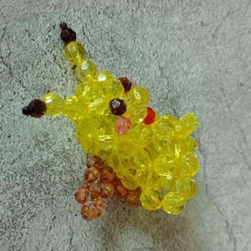 全新 DIY Pokemon Pikachu 竉物小精靈 比卡超 手工藝 串珠仔